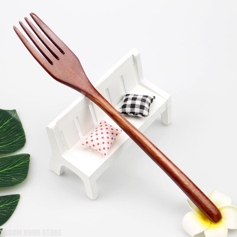 10PCS Natural Wooden Soup Spoon Elliptical Ergonomic Design Eco Friendly Tableware for Home Kitchen Cooking Dining