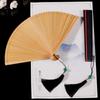 Small 1Pcs Dance Props Classical Handmade Folding Bamboo Fan Ornament Dance Fan Kimono Fan
