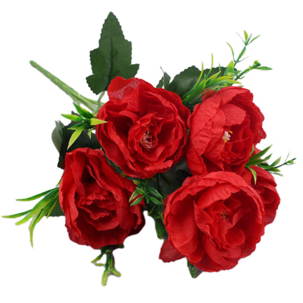 

Содержимое пакета свадебных украшений с имитацией цветов розового цвета красный