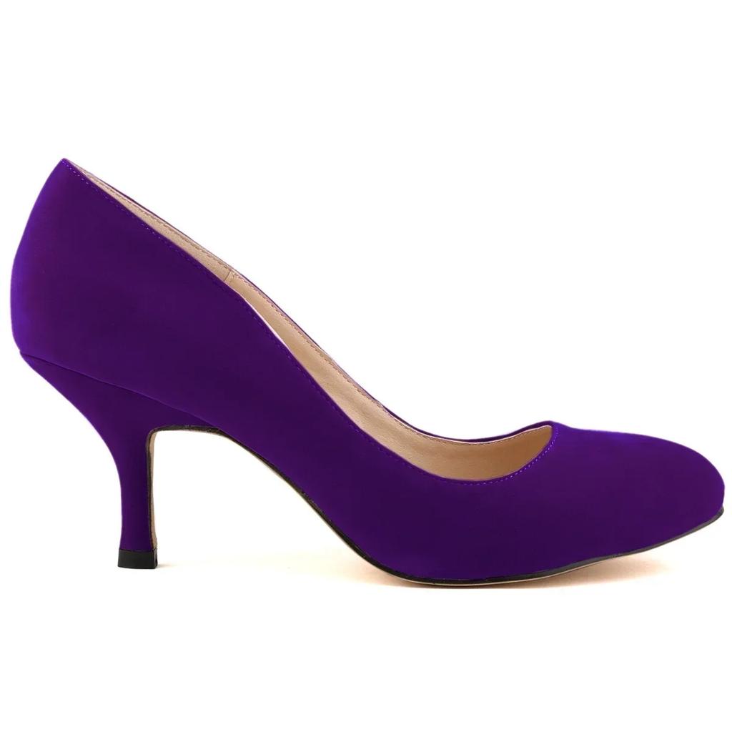 Nuove donne pompe classiche sexy dita dei piedi 6,5 cm metà Med gattino tacchi alti scarpe primavera design di marca abito nero scarpe da sposa