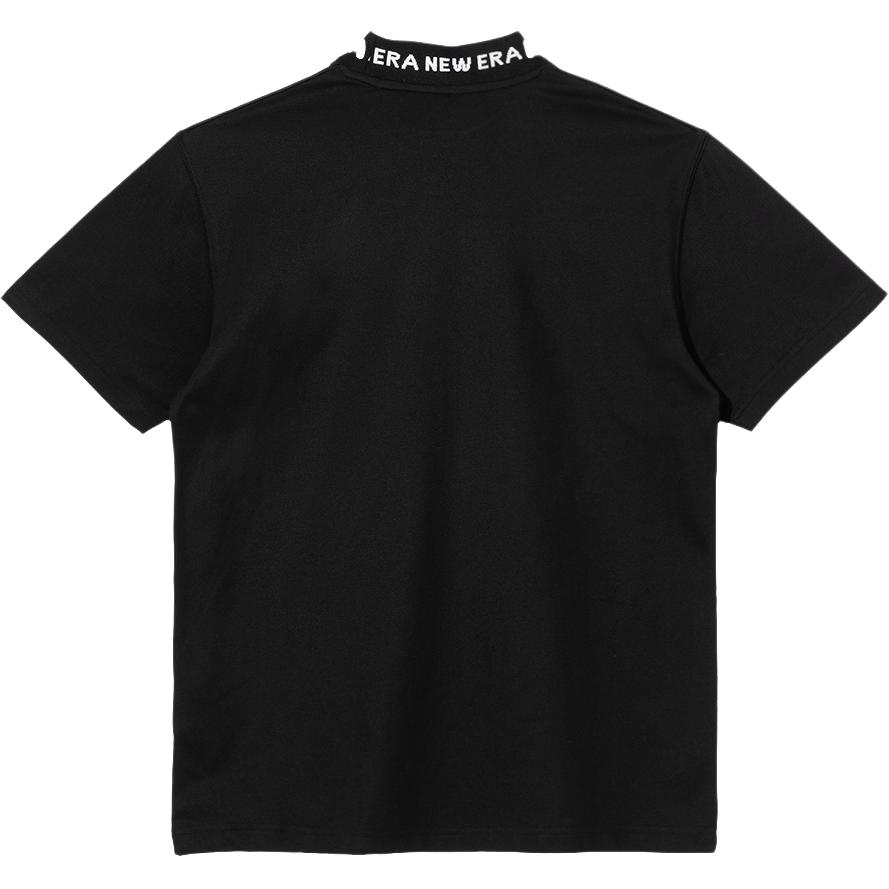 New Era SS25 Logo Short Sleeve Mock Neck Slim Fit T-Shirt Unisex Tops Black 14538641