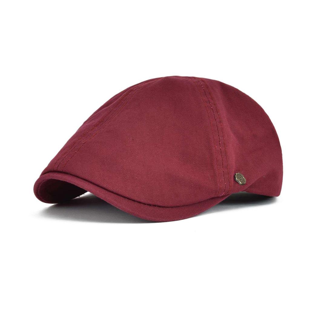 VOBOOM 100% Man's Beret Cotton Gatsby Hat Ivy Cap Irish Hunting Newsboy Cap Flat Cap Cabbie Hats Driving Golf Caps