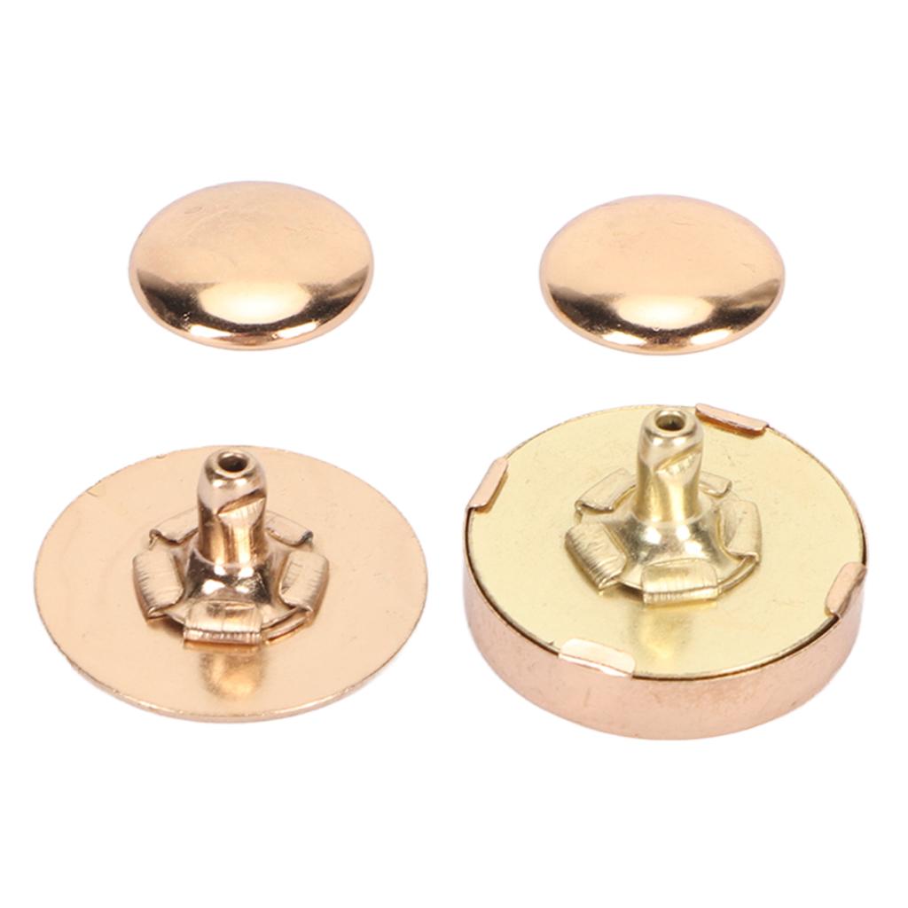50 Jeux Boutons-pression Magnétiques 18x5mm Épais Alliage Haute Dureté Fermeture Magnétique pour Sac à Main Couture Artisanat
