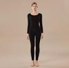 Women's Class A Fleece-Lined Thermal Cashmere Underwear Set - Antibacterial Autumn/Winter Top and Pants.