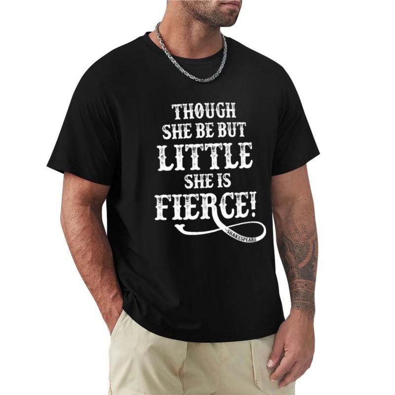 Shakespeare Quote Typography - Though She Be ... T-Shirt Shirts Graphic Tees T-shirt for a Boy