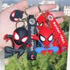 Spider Man Cute Doll Pendant Action Figures Spider Man Avengers Backpack Keychain Bag Keyring Pendant Birthday Gifts