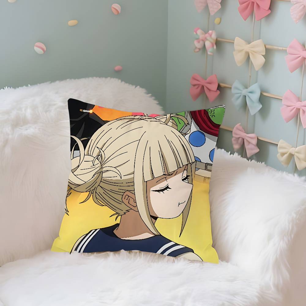 Anime Cute TtogahimikoS Throw Pillow Covers Pattern Cushion Cover Suitable For Sofa Bedroom Car Pillow Cover