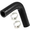 1 Set 19mm 0.75" ID 90 Degree Elbow Engine Silicone Hose Black Replacement