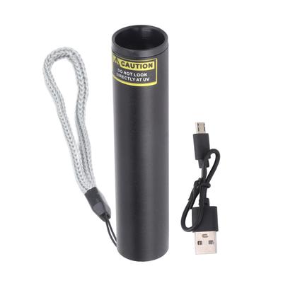 3W 365nm Küçük UV El Feneri USB Şarj Edilebilir Led Ultraviyole El Feneri Köpek İçin Evcil Hayvan İdrar Dedektörü