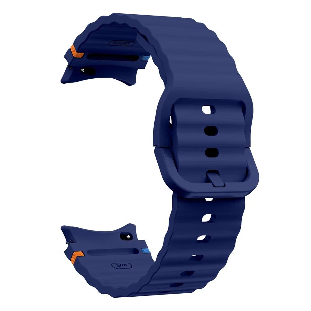 Oryginalny Silikonowy Pasek Do Samsung Galaxy Watch 7/FE/5 Pro Watch 6/4 Classic 44mm 40mm Bransoleta Pasek Correa Galaxy Watch 7 Pasek
