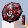 AC Milan Pattern Printed Mini 5 Folds 8 Ribs Compact Umbrella Windproof Waterproof Lightweight Portable Folding