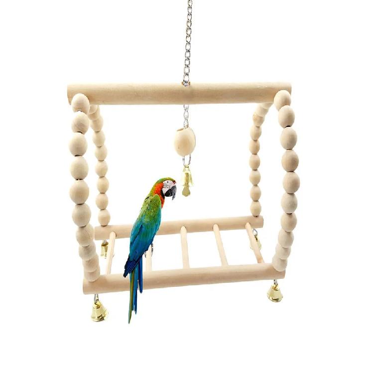 Ponte suspensa para pássaros, escada, balanço, brinquedo para escalada, acessório para gaiola de animais de estimação como esquilos, papagaios, hamsters e ratos.