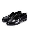 Pantofi Eleganti Slip-On de Lux Bărbați Piele Naturală Pantofi Loafer Italiani Pentru Bărbați Piele Neagră Lacuită Oxford Formal Bărbați Pantofi de Nuntă