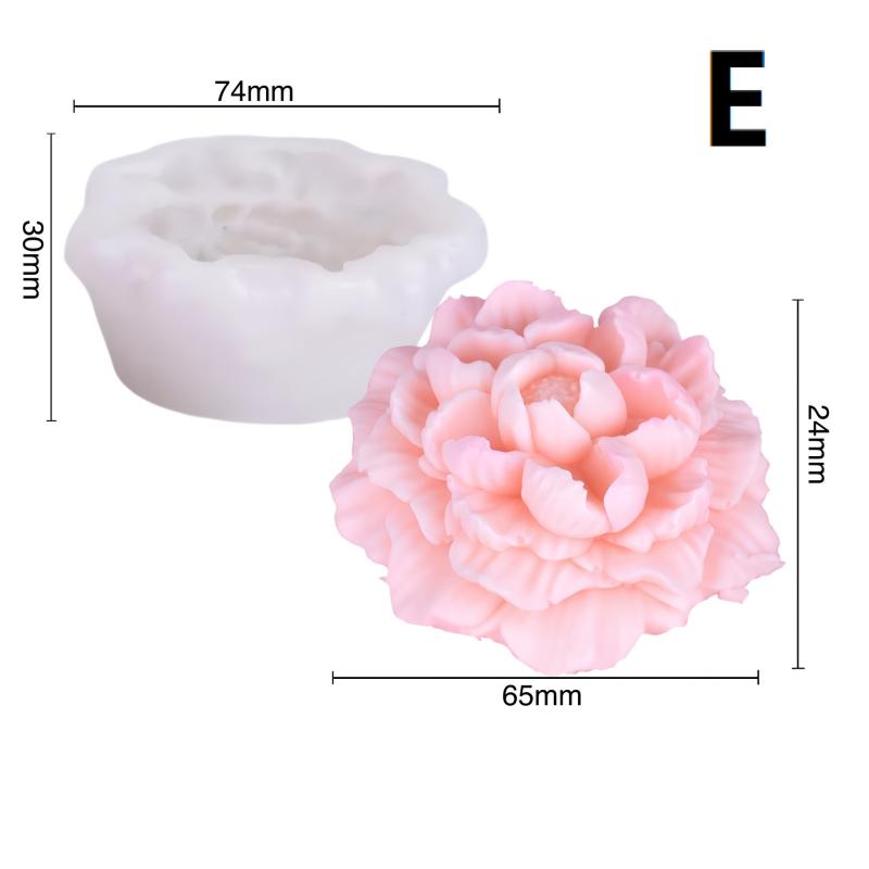 Rose Silicone Molds For Diy Flowers Fondant Cupcake Chocolate Candy Ice Cream Sugar Desserts Candle Soap Plaster Resin Mold