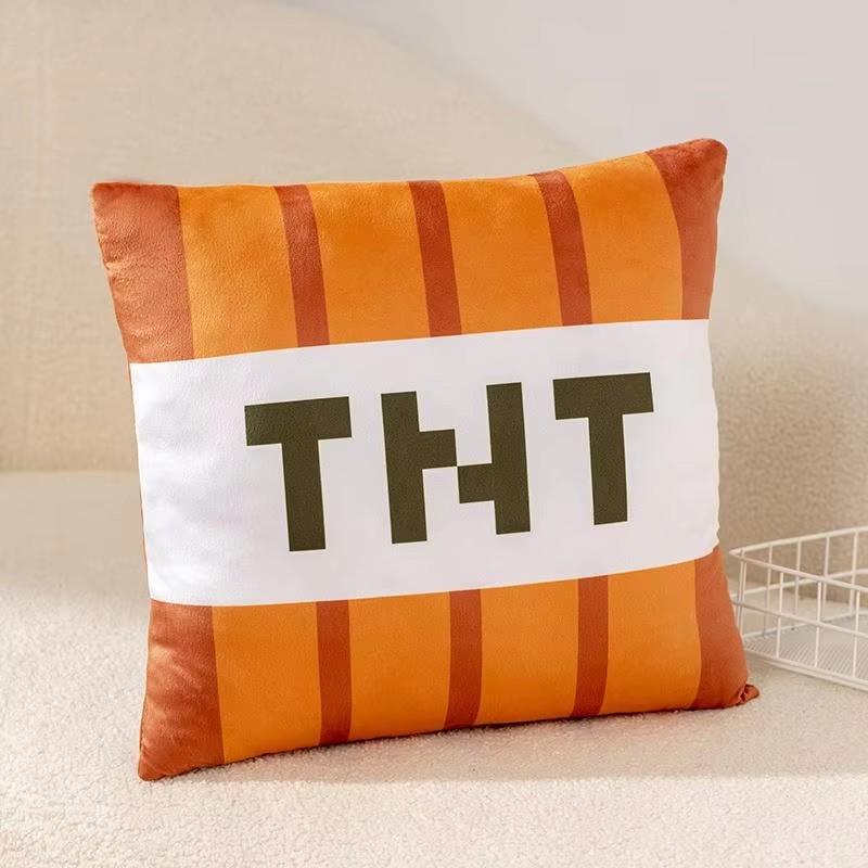 Leuk TNT Pluche Kussen Kubus Speelgoed Sleutelhanger Hanger Zacht Pluche Gevuld Speelgoed Kerst Verjaardagscadeaus Voor Kinderen Spoof Decoratie