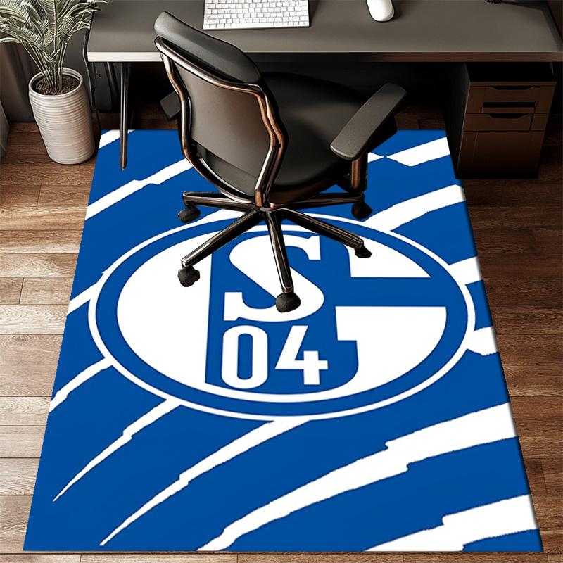 Shining Star Of Fc Schalke Rug Office Floor Mat - Machine Washable for Bedroom, bedroom, livingroom, Room Decor Fan Gifts Christmas