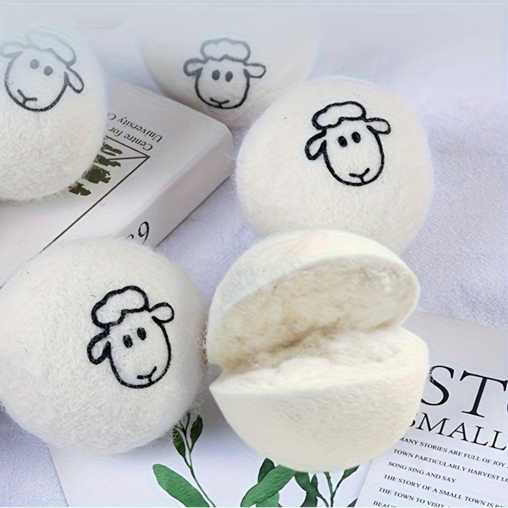 6pcs Wool Drying Balls Static Electricity Reducing Wrinkle Softener Washing Ball Clothes Care Supplies Home Cleaning Gadgets