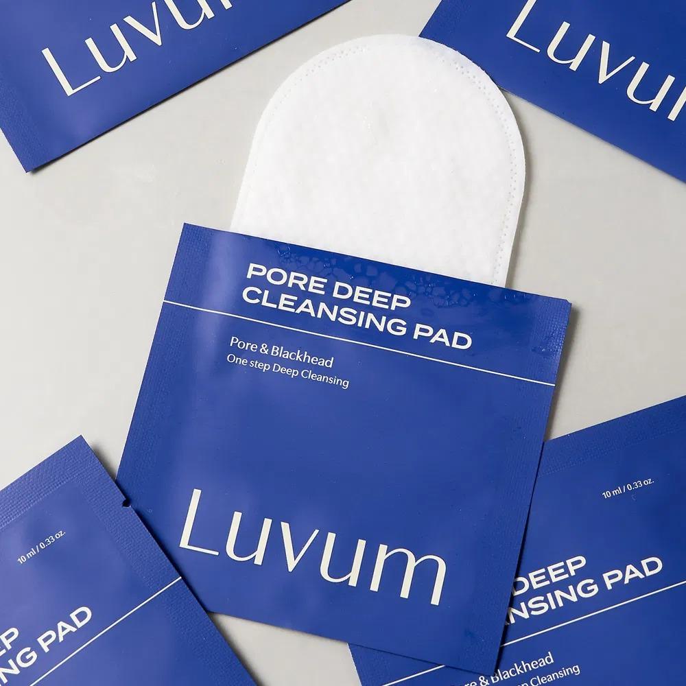 Luvum Pore Deep Cleansing Pad Clarifying Exfoliating 10ml 10ea Korean Skincare Daily Cleanser