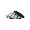 Daks Navy Check Wide Brim Sun Cap Dbhe5e101n2