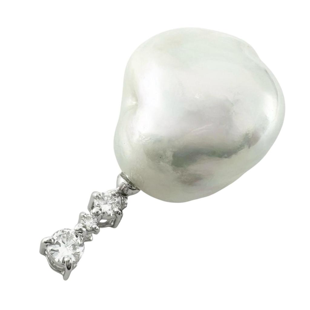 Pendant top Silver Women Pearl used