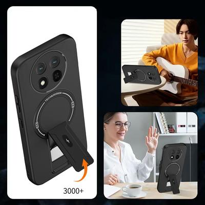 Skin Touch Ständerhülle für Honor X60 Pro 5G / X9c 5G / Magic7 Lite 5G PC + TPU Handyhülle Halterung Magnetische Auto-Halterung