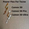 For Tecno Camon 50 Pro Ultra Switch Power On Off Volume Buttons Control Key Power Flex Cable Replacement Repair Parts