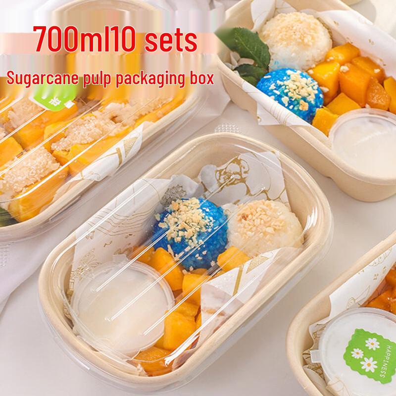 Rectangular Disposable Paper Lunch Boxes with Lids