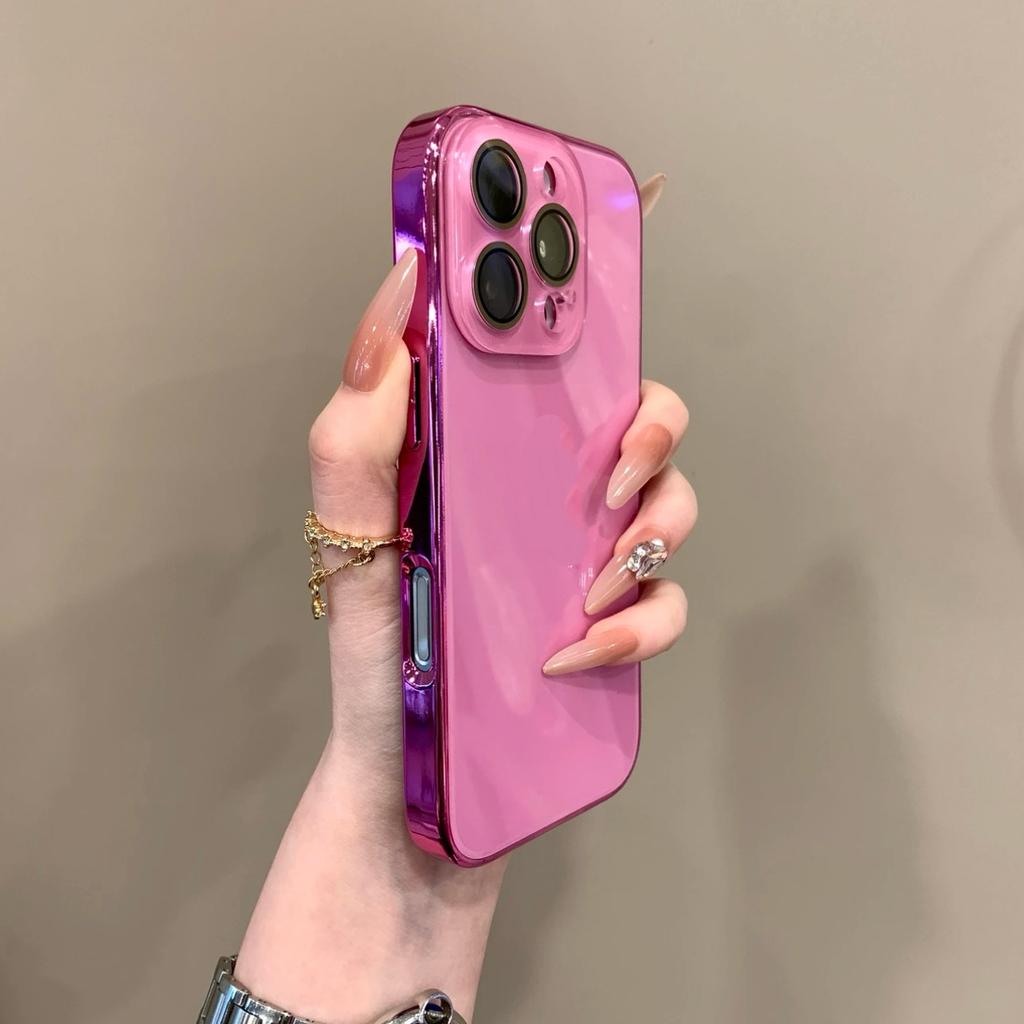 Light Luxury Tempered Glass IPhone 17 Promax Phone Case Apple 15 New 14 All Include Lens Film Protective Case