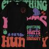 2025 Summer Everything Hurts and Im Hungry Gym Vintage T Shirt Man Woman Fashion Design 100 Pure Cotton Printed Tshirt Y2k