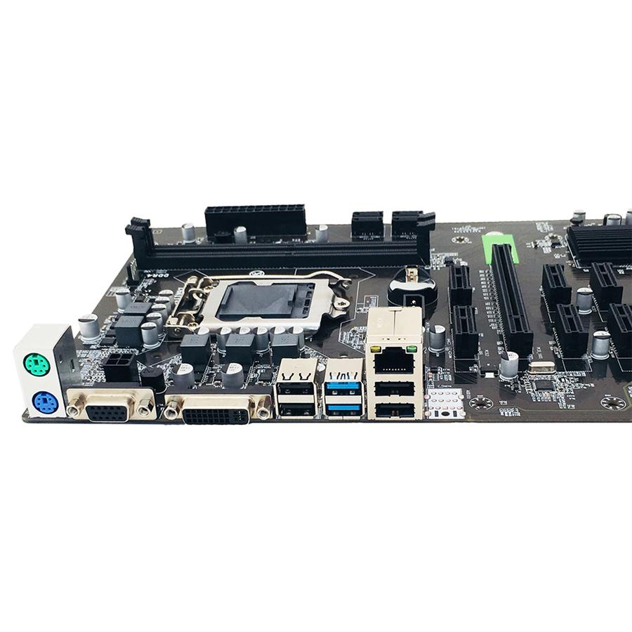 B250 BTC Mining Motherboard 12X PCIE Graphics Card Motherboard DDR4 DIMM SATA3.0 Supports VGA