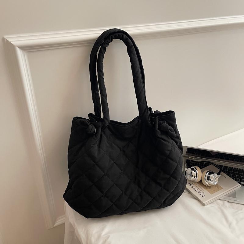 Diamond Embroidery Shoulder Bag Lightweight Commuter Large Capacity Tote Bag