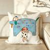 Character PPdohk Cushion Cover Pillow Case Antidustmite Pillowcase Silky Short Plush Sofa Cushion Cover hot