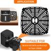 Air fryer Grill Pan for BLACK+DECKER Purify 6QT Air Fryer, 8.1’’×8.1’’ Air Fryer Replacement Parts Grill Plate Crisper Plate Accessories