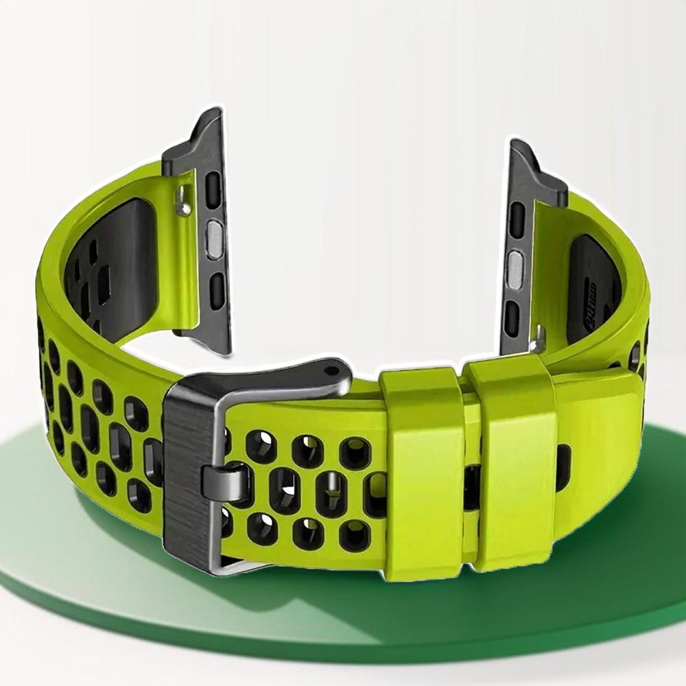 Silicone Watch Band Strap Compatible with Apple Watch Series 10 SE Ultra 2 Bracelet 49mm 46MM 45MM 44MM 42mm Wristband Accessory