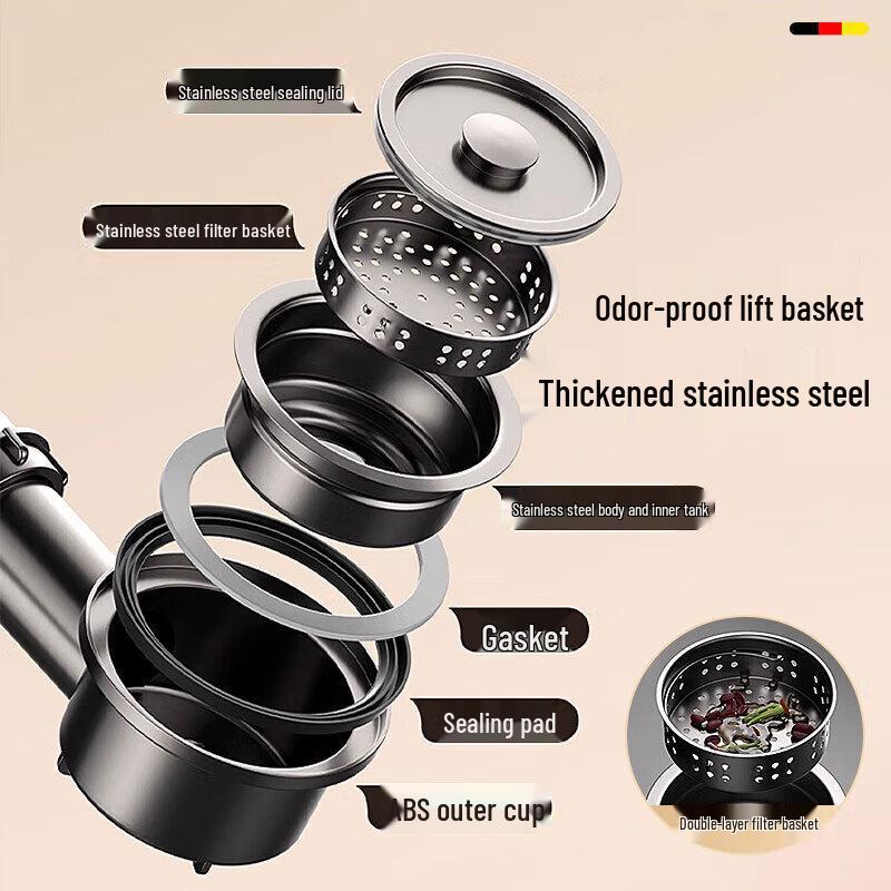 HOMK Kitchen Sink Drain Pipe Set