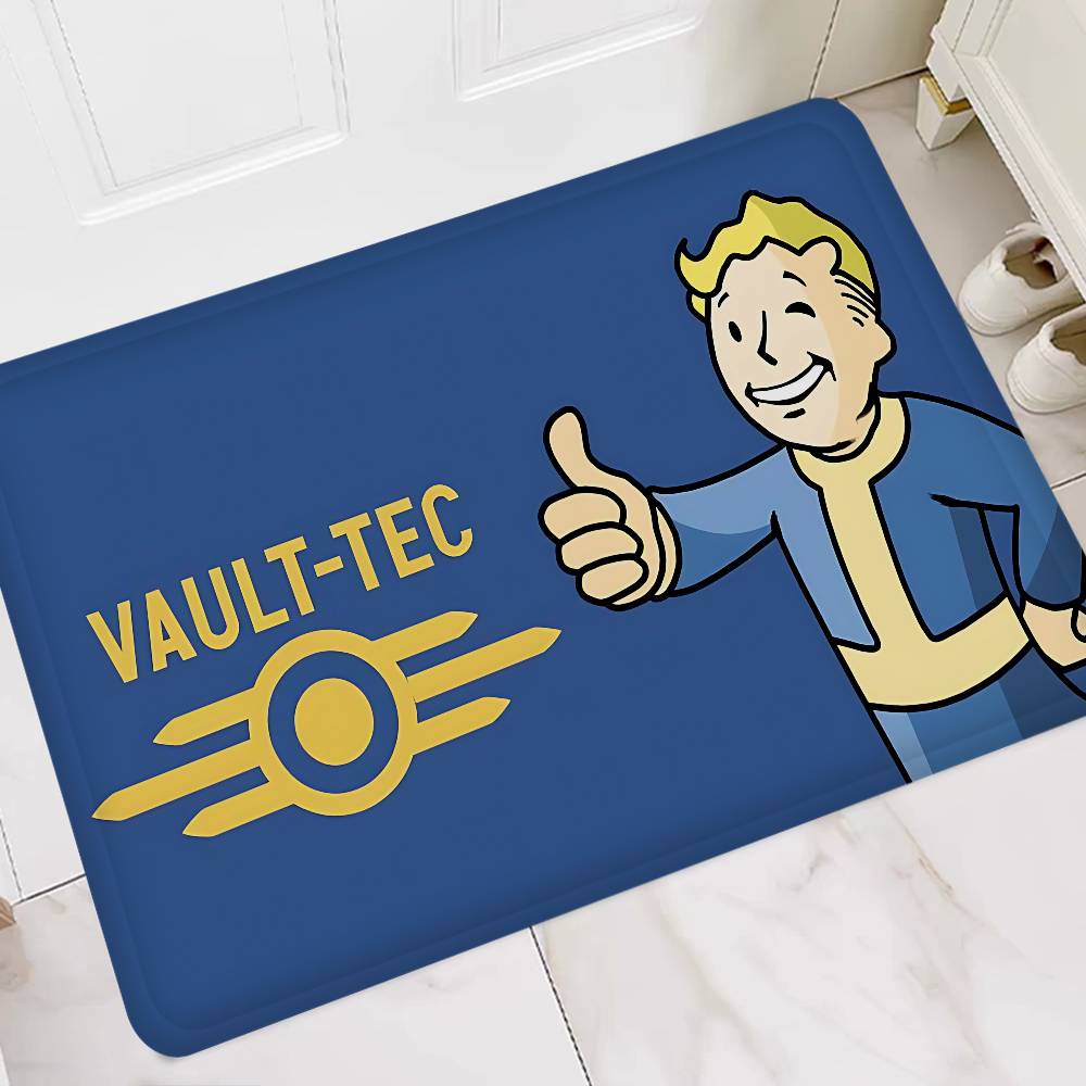 

Game Vault Tec F-Fallout Room Mats Anti-slip Absorb Water Long Strip Cushion Bedroon Mat Household Carpets 40cm x 60cm