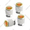 Motorcycle CNC Aluminum For Royal Enfield Bullet/Meteor/Classic 350 500 650 400 Emblem 4pcs Tire Valve Air Port Stem Cover Caps