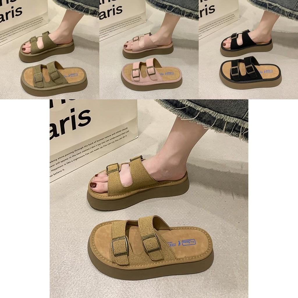 Stilvolle Lässige Hausschuhe Mit Flachem Verschluss Für Damen Sommer Outdoor Mode In Schwarz Khaki Rosa Und Braun