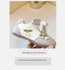 Girls' Spring/Autumn 2025 Cherry Embroidered Sneakers - Soft, Non-slip Casual Shoes