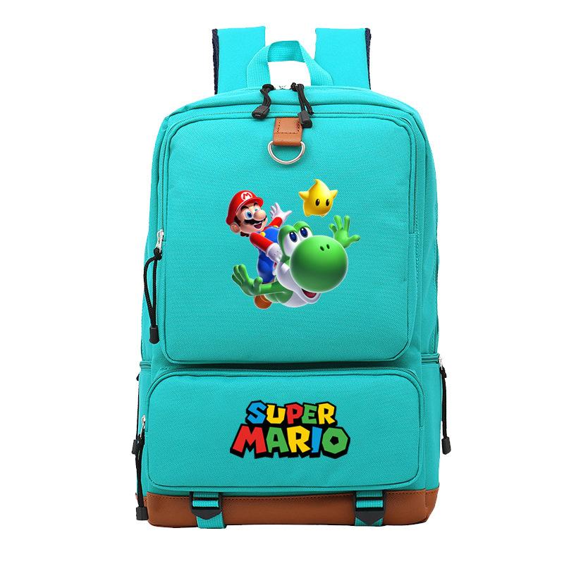 Mario Cartoon Backpack, Primary And Secondary School Schoolbag, Animation Backpack, Sports Bag, Computer Bag.