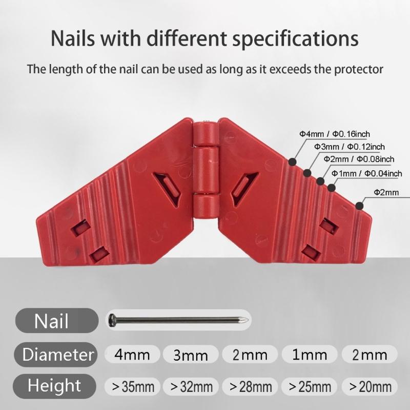 Hammering Guard AntiHammer Nail Protector Nails Holder Attachment Prevent Injuries and Improve Efficiency Hand Tool