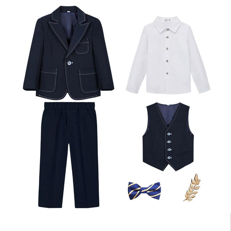 

Детские костюмы Весна Осень и Четыре сезона Британские джентльменские костюмы Красивые костюмы для мальчиков Пианист Костюм-шестерка 110