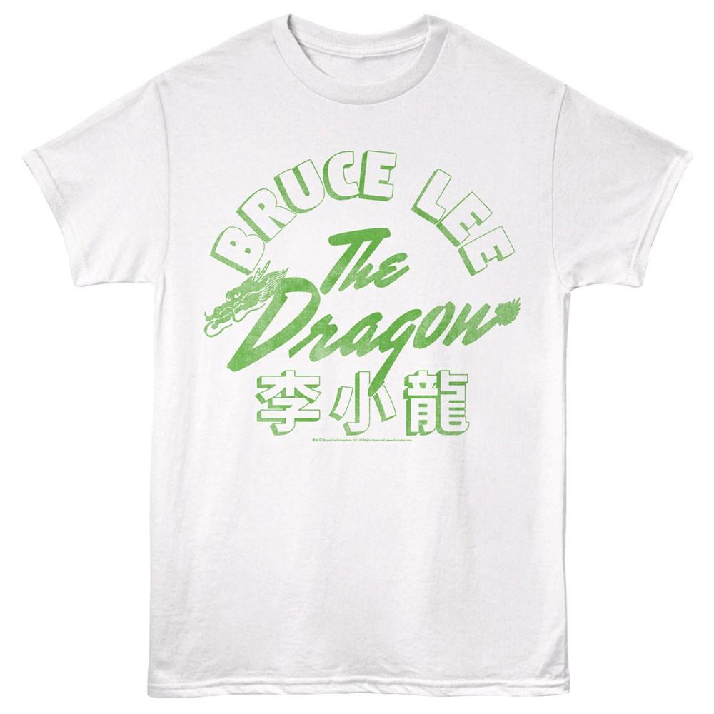 Bruce Lee Martial Arts Legend The Dragon Green Japanese Lettering Men s T Shirt XXL