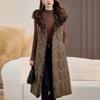 Fashion Winter Women's Long Warm Vest Hooded Thick Sleeveless Jackets Woman Coat With Belt