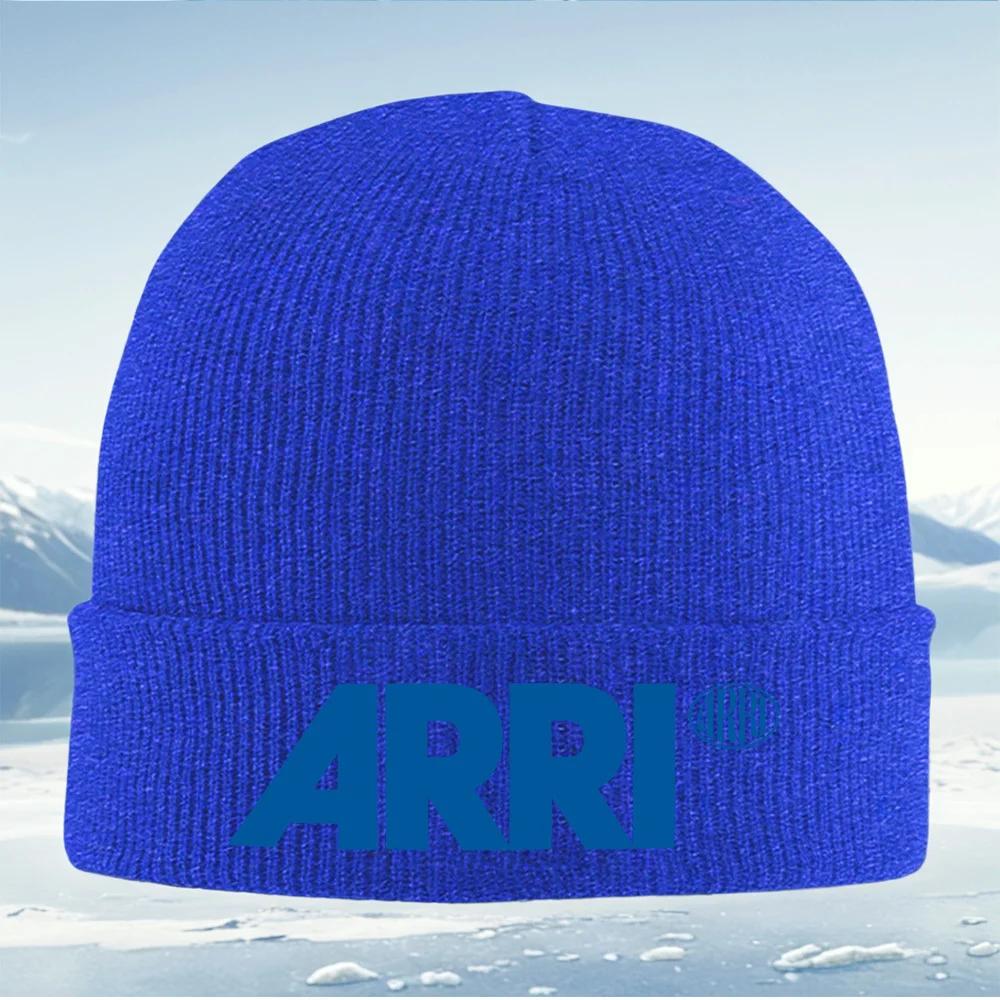 Blue Letters Logo Film Company Unisex Women Unisex Knitted Hat Beanie Pullover Cap Winter Thermal Warm Christmas Outdoor Cycli