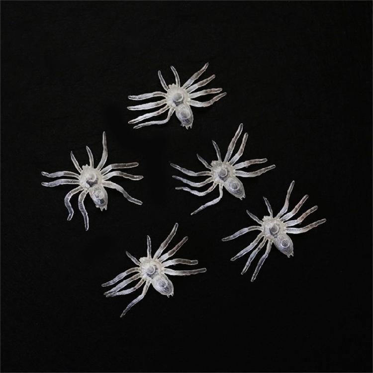 Set of 10 Luminous Spiders Halloween Decorations Holiday Adornment for Garden