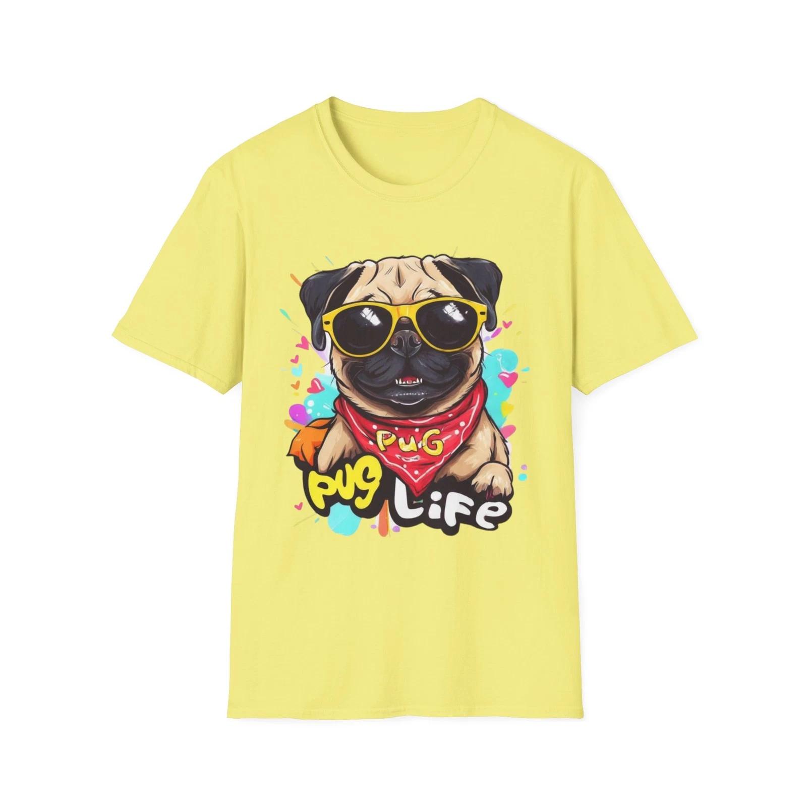 Cool Pug Life T-Shirt, Unisex Graphic Tee, Pet Lover Gift, dog lover 3XL