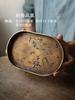 Tea Art Song Style Antique Pure Copper Painted Pot Tray Handmade Brass Pot Mat Copper Tea Tray Dry Teapot Platform Tea Table