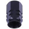 Valve Stems, Caps 4Pcs Universal Aluminum Car Air Valve Caps Bicycle Tire Cover Wheel Black