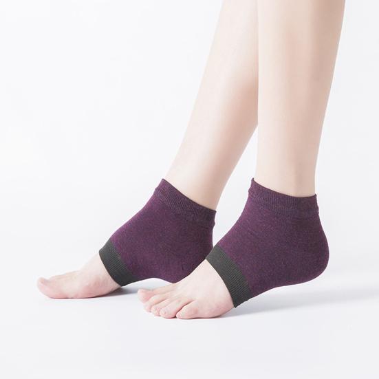 Yousheng 1 Paar Fußschutzsocken Abriebfest Einfarbige Silikon-Fersen-Gel-Spa-Fußschutz Anti-Trockenheit Rissige Werkzeuge für den Sommer